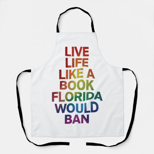 Live Like Book Florida zou LGBTQ Pride Gift verbie Schort (Voorkant)