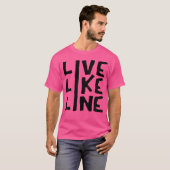 Live Line Volleybal Bold Chalk T-shirt (Voorkant volledig)