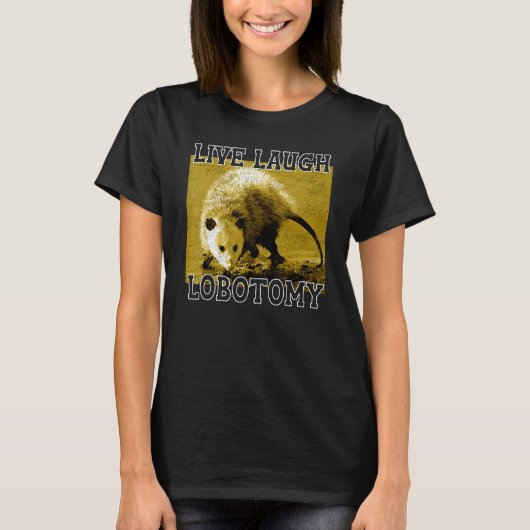 Live Lobotomy Possum Dieren Schattig T-shirt (Voorkant)