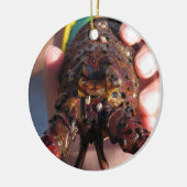 Live Lobster Keramisch Ornament (Links)