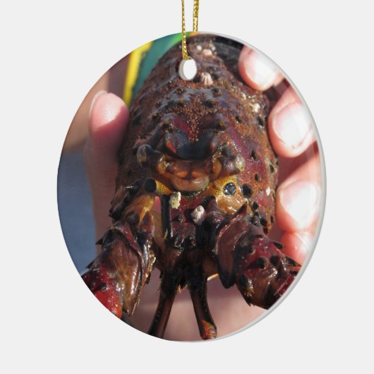 Live Lobster Keramisch Ornament (Links)