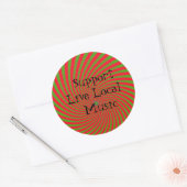 Live Local Music Sticker ondersteunen (Envelop)
