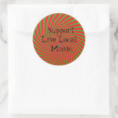 Live Local Music Sticker ondersteunen (Tas)