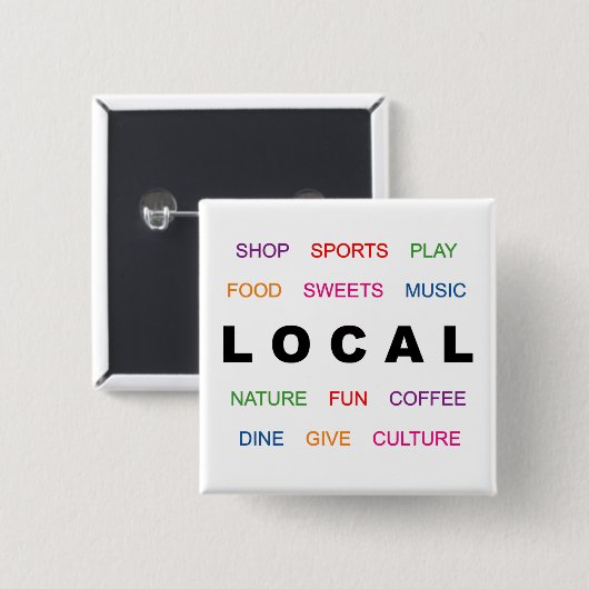 Live lokale Button (Voorkant /achterkant)