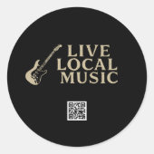 Live lokale muziek Sticker (Voorkant)
