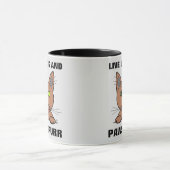 Live Long en Paws Spint Funny Cat Mok (Midden)