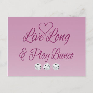 Live Long en Play Bunco Briefkaart