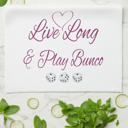 Live Long en Play Bunco Theedoek (Gevouwen)