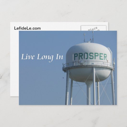 Live Long in Prosper (TX)-Briefkaart Briefkaart (Voorkant / Achterkant)