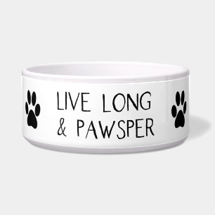 Live Long Pawsper   Pawprinters Voerbakje