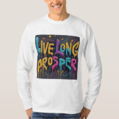 Live Long, Prosper - Star Sign Gesture T-shirt (Voorkant)
