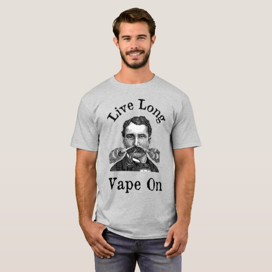 Live Long tape op T-shirt (Voorkant volledig)