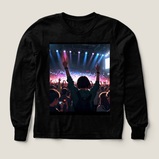 Live Loud: Bold Concert Vibes Graphic T-shirt voor (Voorkant)