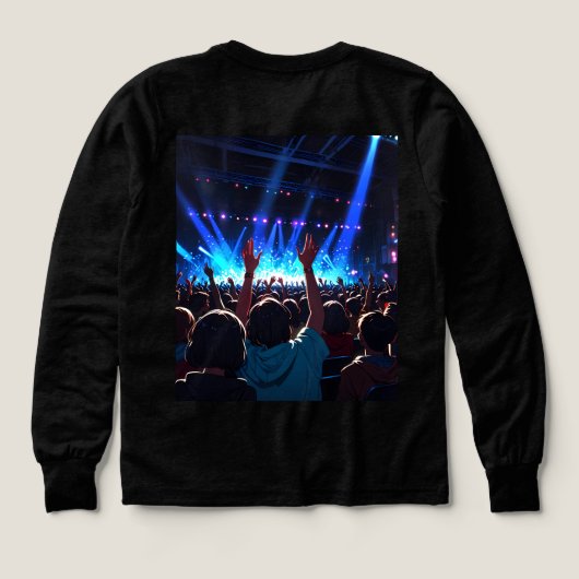 Live Loud: Bold Concert Vibes Graphic T-shirt voor (Achterkant)