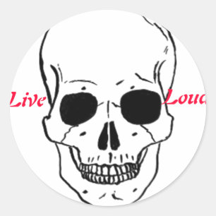 Live LOUD Ronde Sticker