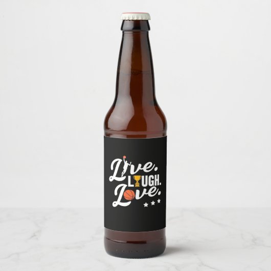 Live Lough Love Basketball Bier Etiket (Voorkant)