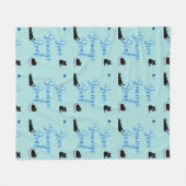 Live Lounge Loaf Katten Fleece Deken (Voorkant (Horizontaal))