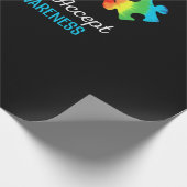 Live Love Accept Autism Awareness Cadeaupapier (Hoek)