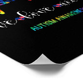 Live Love Accepteer Autisme Awareness 1 Poster (Hoek)