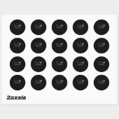 Live Love Accepteer Autisme Awareness Ronde Sticker (Vel)