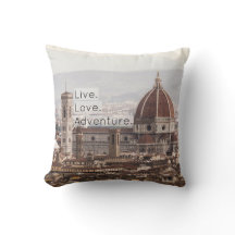 Live Love Adventure Florence Pillow