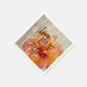 Live Love Aloha Hibiscus Beach Sign Servet (Hoek)