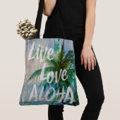 Live Love Aloha Palm Beach Sign Beach Beach Bag Tote Bag