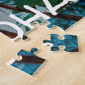 Live Love Aloha Palm Beach Sign Legpuzzel (Zijkant)