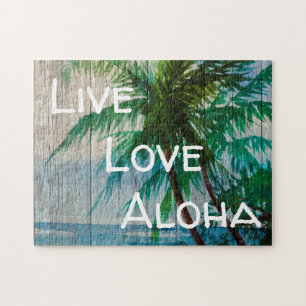 Live Love Aloha Palm Beach Sign Legpuzzel