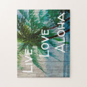 Live Love Aloha Palm Beach Sign Legpuzzel (Verticaal)