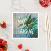 Live Love Aloha Palm Beach Sign Servet (Insitu)