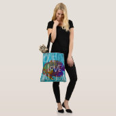 Live Love Aloha Tropical Fish Beach Sign Beach Tote Bag (Op model)