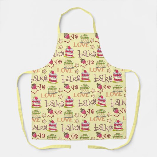 Live Love Bake Schort (Voorkant)