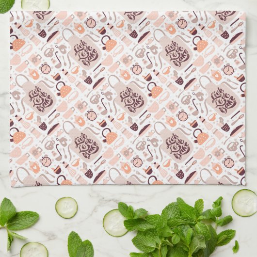 Live Love Bake Theedoek (Gevouwen)