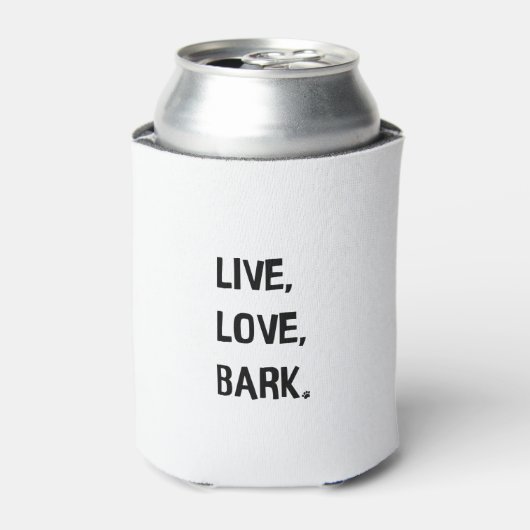 Live, Love, Bark Blikjeskoeler (Blikje Voorkant)