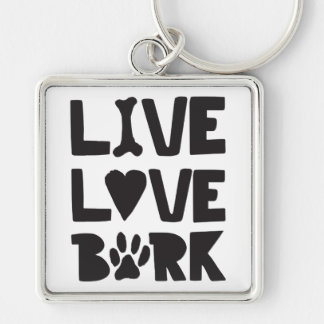 Live Love Bark Happy Bark Dogs Bark Quotes K9 Quot Sleutelhanger