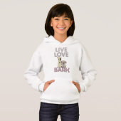 Live Love Bark Hoodie (Voorkant volledig)