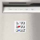 Live Love Bark Magnet (Insitu (Vaatwasser))