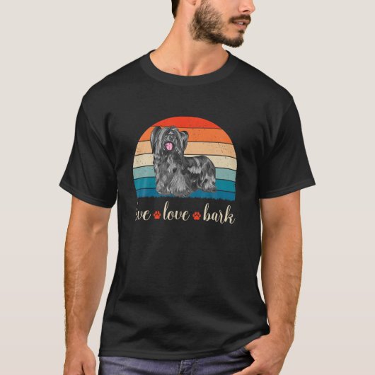 Live Love Bark Skye Terrier T-shirt (Voorkant)