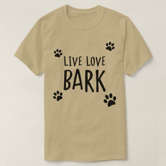 Live Love Bark T-shirt (Design voorkant)