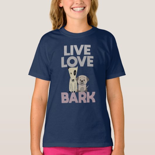 Live Love Bark T-Shirt (Voorkant)