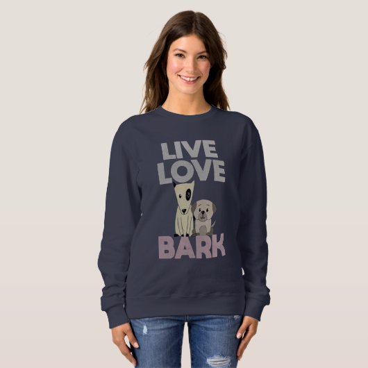 Live Love Bark Trui (Voorkant volledig)
