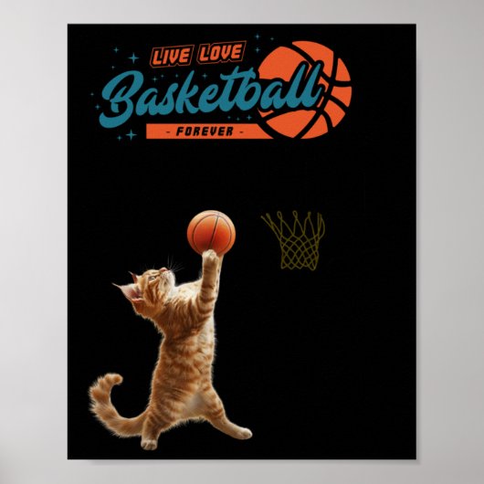 Live Love Basketball Forever Poster (Voorkant)
