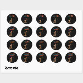 Live Love Basketball Forever Ronde Sticker (Vel)