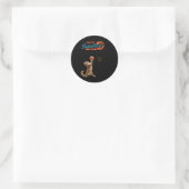 Live Love Basketball Forever Ronde Sticker (Tas)