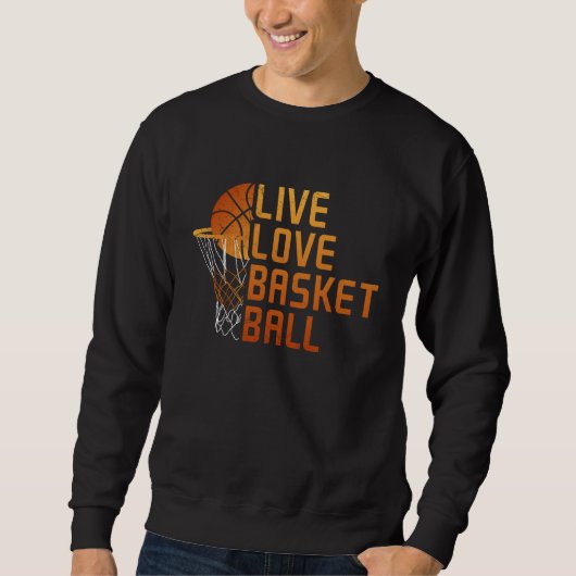 Live Love Basketball Graphic Trui (Voorkant)