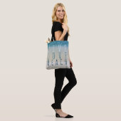 Live Love Beach Turquoise Blue Ocean Surf Waves to Tote Bag (Op model)