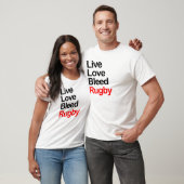 Live Love Bleed Rugby T-shirt (Unisex)