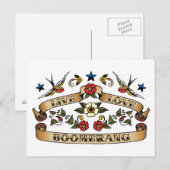 Live Love Boomerang Briefkaart (Voorkant / Achterkant)