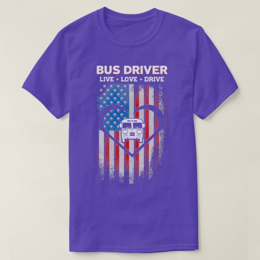 Live Love Bus Driver Shirt (Design voorkant)